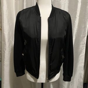 Forever 21 bomber jacket with cotton sleeves